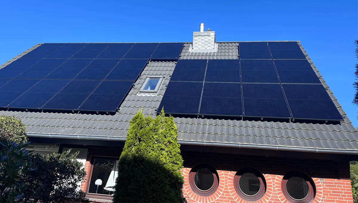 Solaranlage auf einem Einfamilienhaus