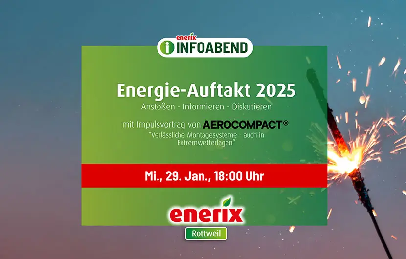 enerix Rottweil Energie Auftakt 2025 Banner