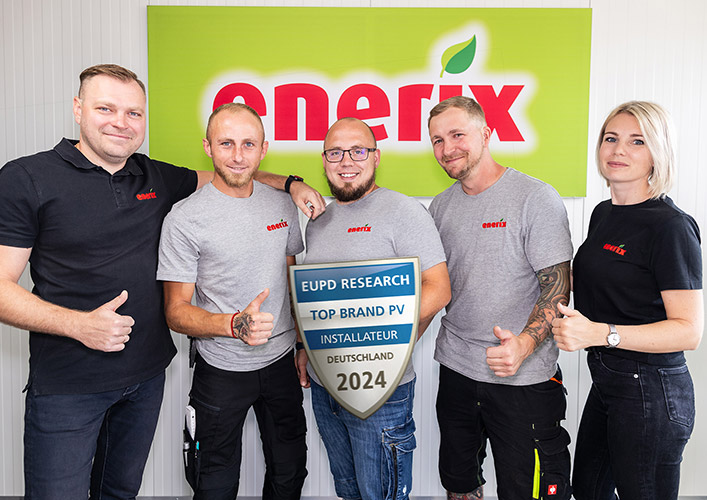 enerix Trier - Team Foto mit EUPD Top 1% Auszeichnung