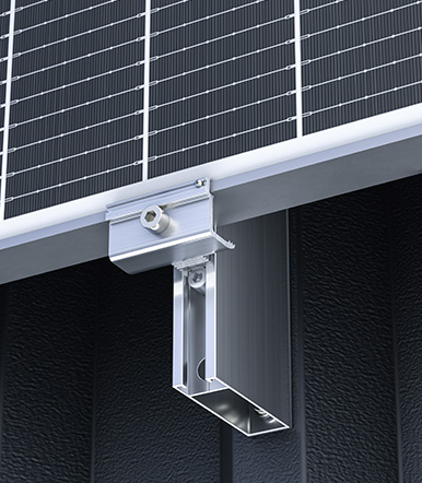 a close-up of a solar panel construction