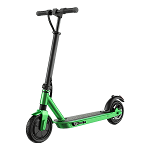 ein grüner E-Scooter für ein Gewinnspiel