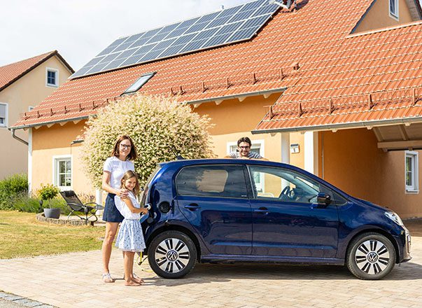 Photovoltaikanlage auf Einfamilienhaus