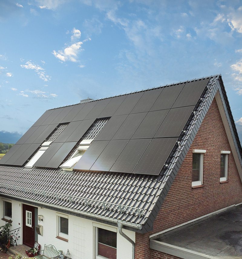 Ein Haus bei dem die Direktvermarktung von Solarstrom möglich ist