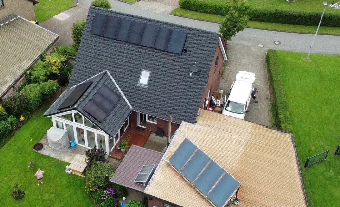 Photovoltaikanlage auf einem Hausdach in Bredstedt